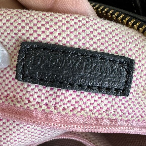 Dooney & Bourke XL Dillen hobo Black Pebble Grain Leather double zip front - Picture 13 of 15